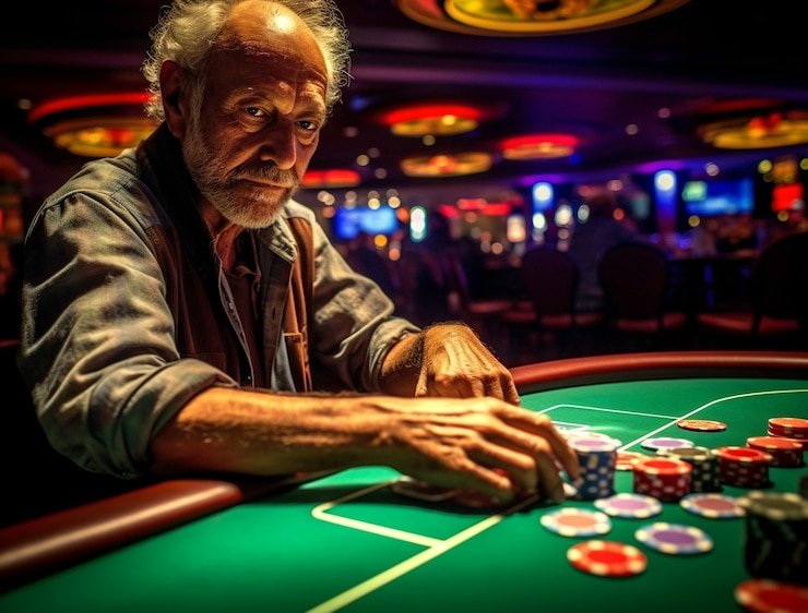 Tampilan meja Live Casino mahakam4d dengan dealer nyata di layar smartphone